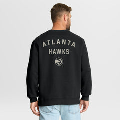 Fanatics Atlanta Hawks Crossover Collection Defensive Rotation Drill Premium Pullover Sweatshirt Black