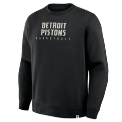 Fanatics Detroit Pistons Crossover Collection Defensive Rotation Drill Premium Pullover Sweatshirt Black