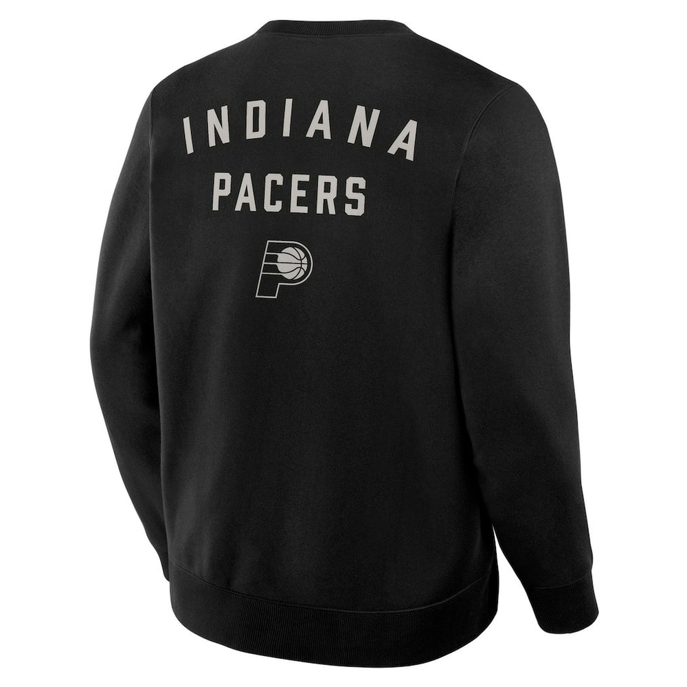Fanatics Indiana Pacers Crossover Collection Defensive Rotation Drill Premium Pullover Sweatshirt Black