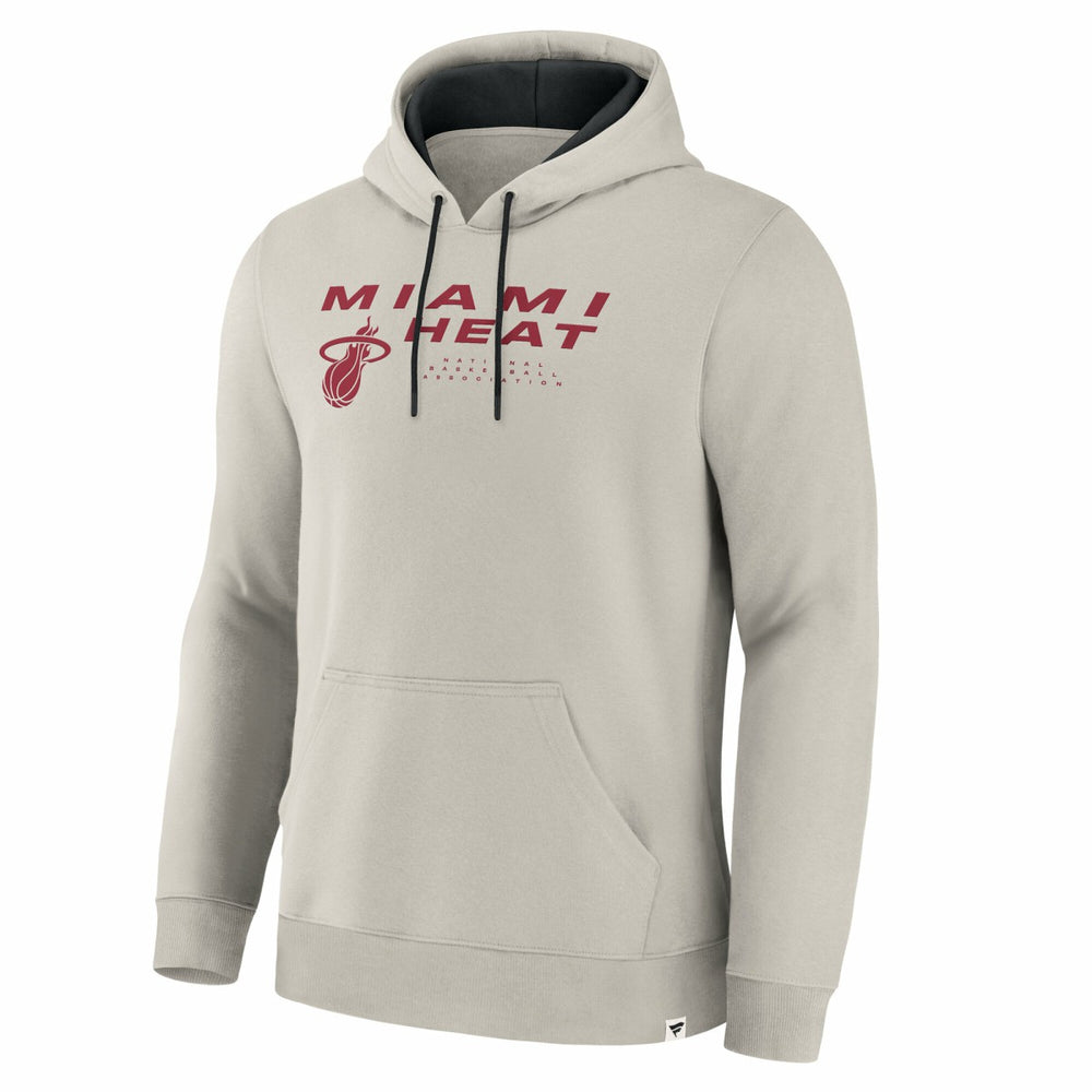 Fanatics Miami Heat Crossover Collection Blocked Shot Premium Pullover Hoodie Off White