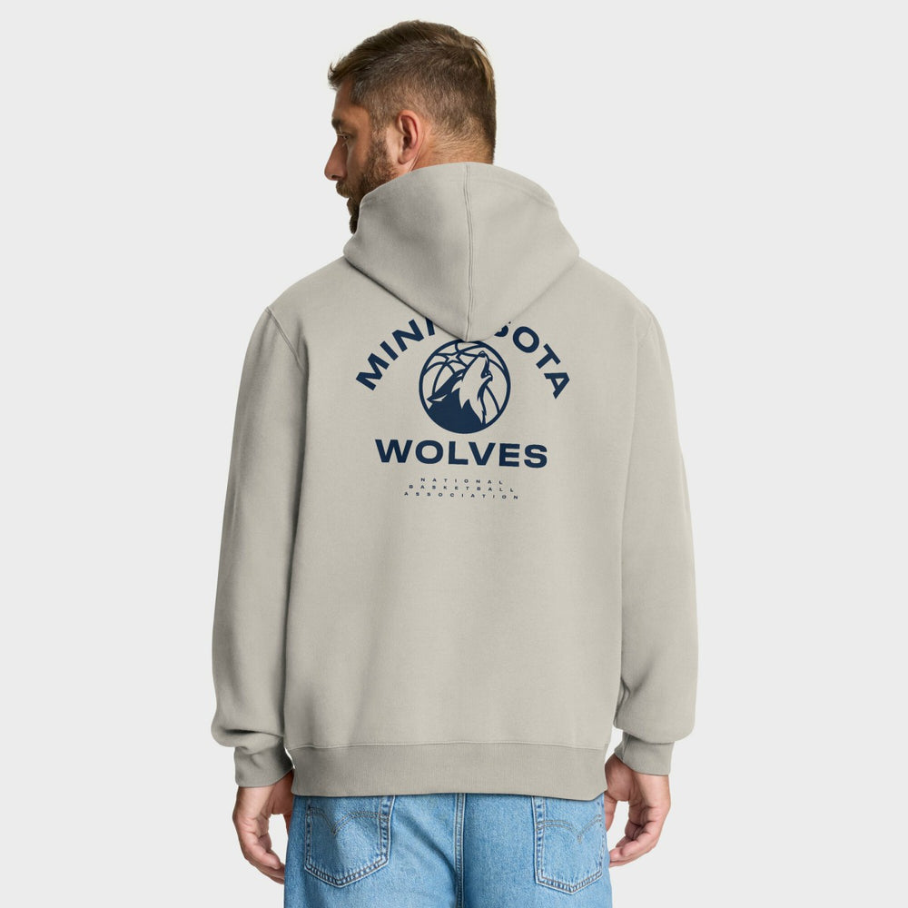 Fanatics Minnesota Timberwolves Crossover Collection Blocked Shot Premium Pullover Hoodie Off White
