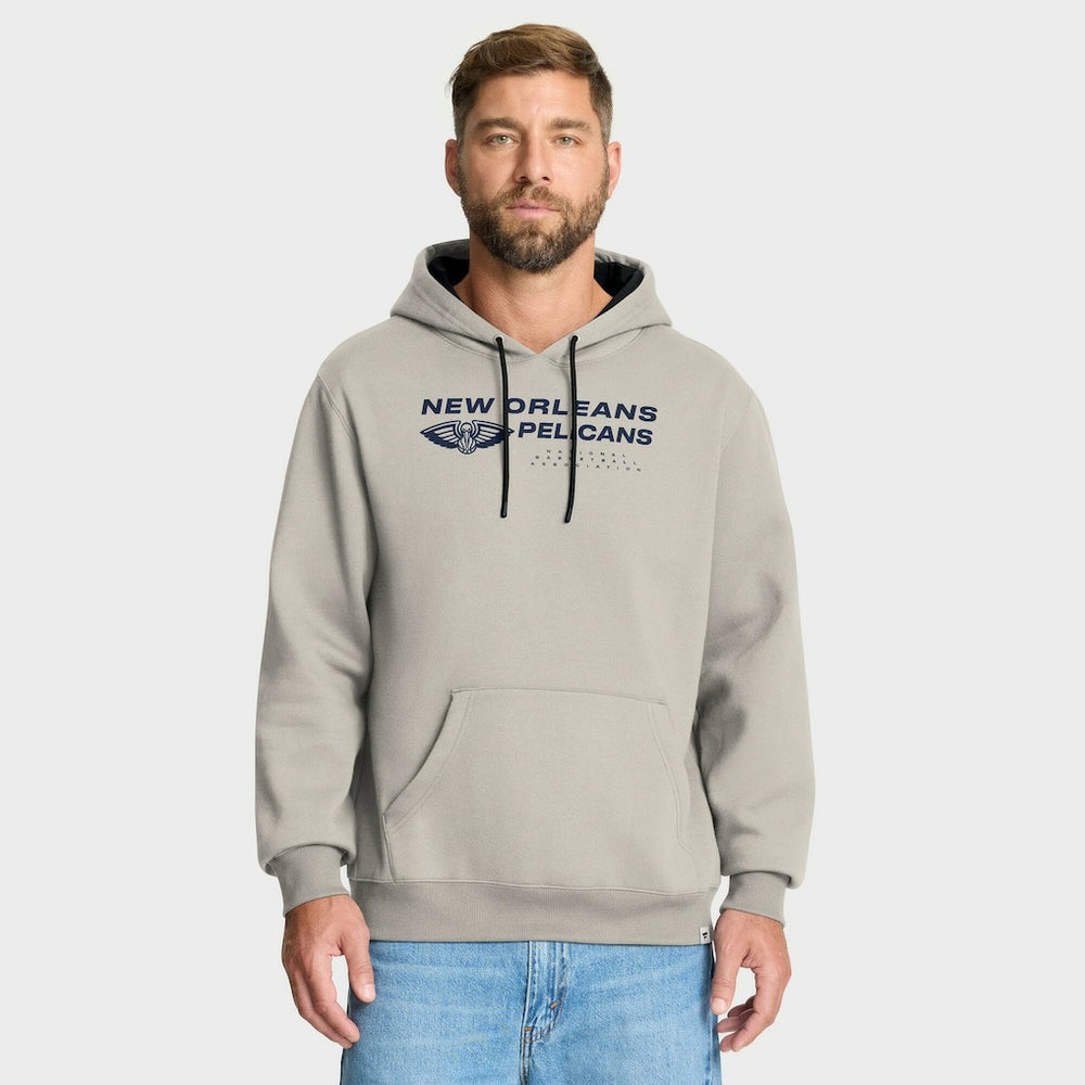 Fanatics New Orleans Pelicans Crossover Collection Blocked Shot Premium Pullover Hoodie Off White