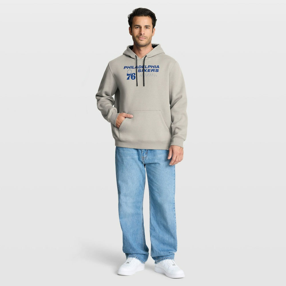 Fanatics Philadelphia 76ers Crossover Collection Blocked Shot Premium Pullover Hoodie Off White