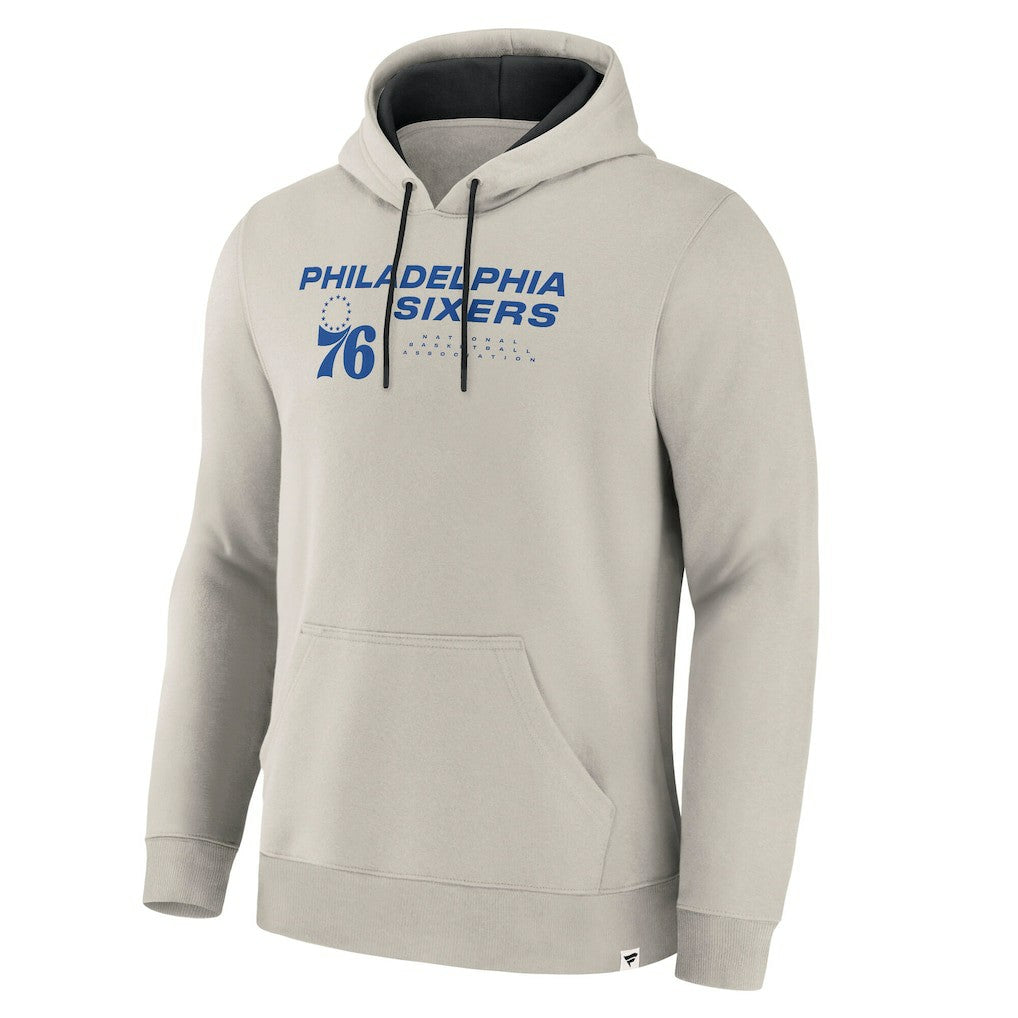 Fanatics Philadelphia 76ers Crossover Collection Blocked Shot Premium Pullover Hoodie Off White