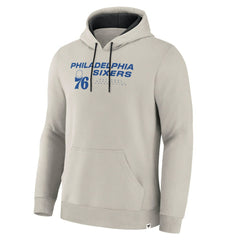 Fanatics Philadelphia 76ers Crossover Collection Blocked Shot Premium Pullover Hoodie Off White