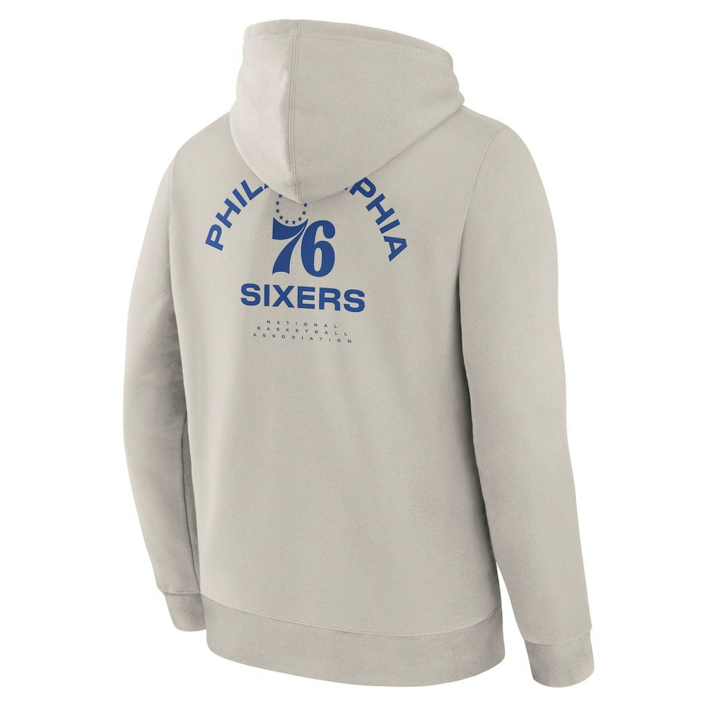Fanatics Philadelphia 76ers Crossover Collection Blocked Shot Premium Pullover Hoodie Off White