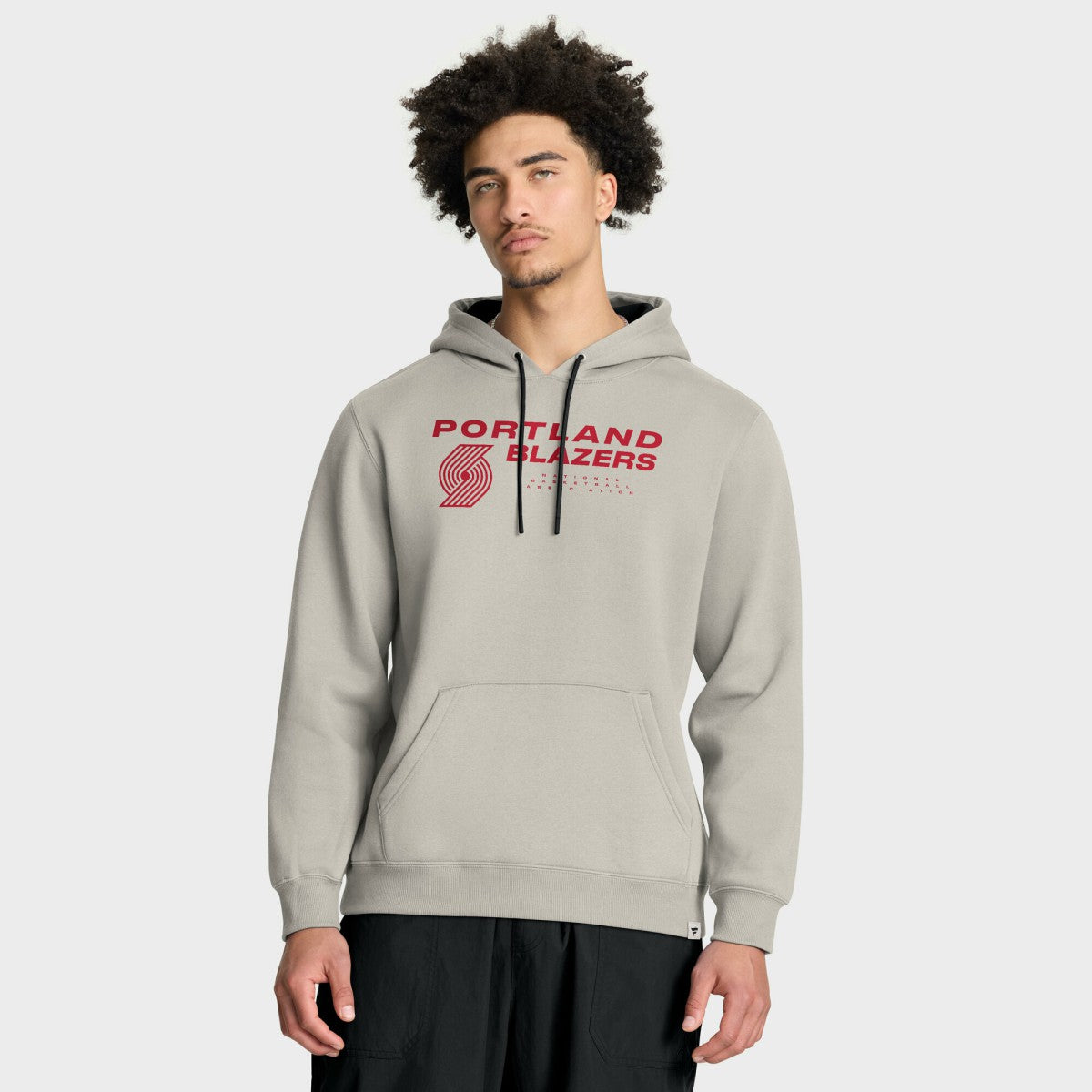 Fanatics Portland Trail Blazers Crossover Collection Blocked Shot Premium Pullover Hoodie Off White