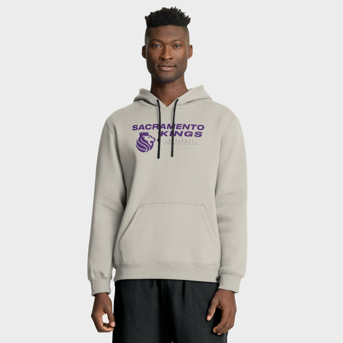 Fanatics Sacramento Kings Crossover Collection Blocked Shot Premium Pullover Hoodie Off White