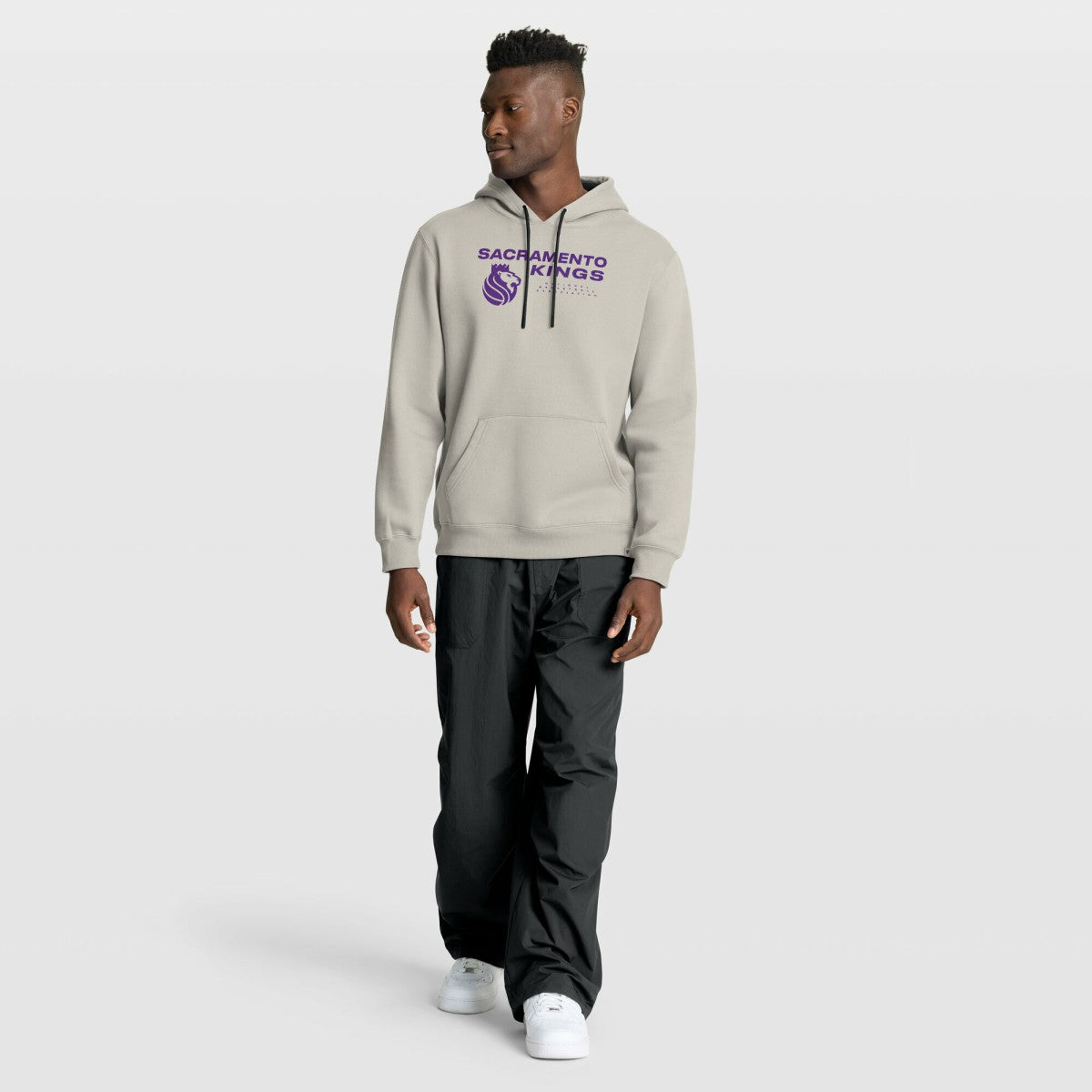 Fanatics Sacramento Kings Crossover Collection Blocked Shot Premium Pullover Hoodie Off White