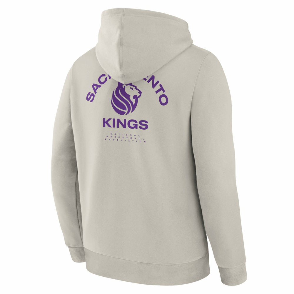 Fanatics Sacramento Kings Crossover Collection Blocked Shot Premium Pullover Hoodie Off White