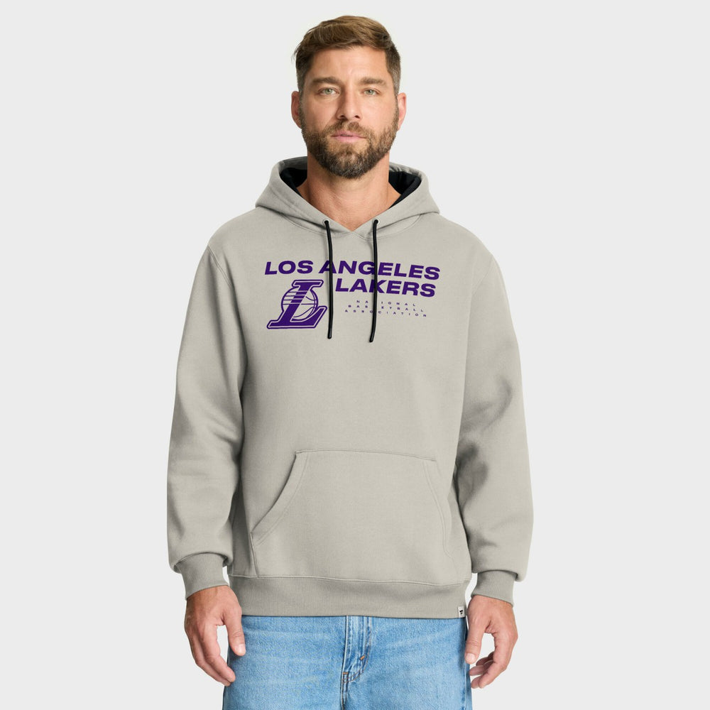 Fanatics Los Angeles Lakers Crossover Collection Blocked Shot Premium Pullover Hoodie Off White