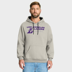 Fanatics Los Angeles Lakers Crossover Collection Blocked Shot Premium Pullover Hoodie Off White