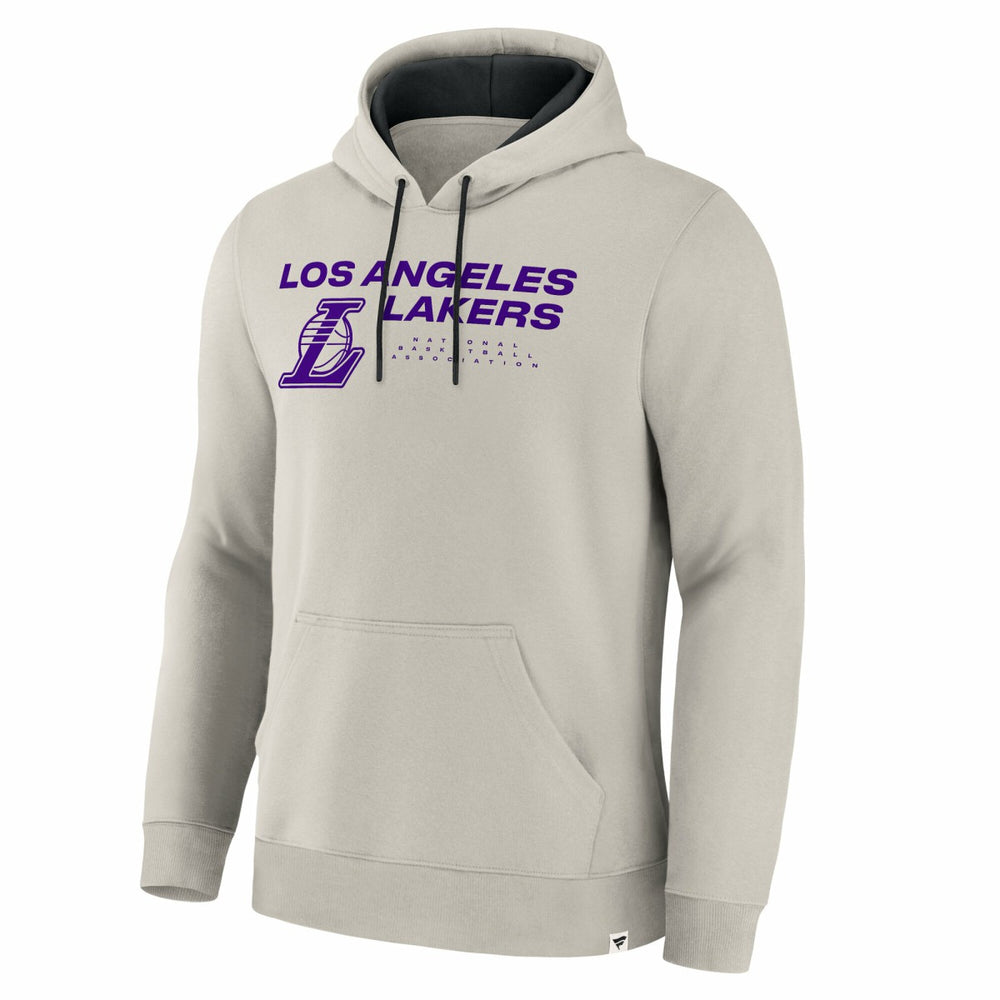 Fanatics Los Angeles Lakers Crossover Collection Blocked Shot Premium Pullover Hoodie Off White