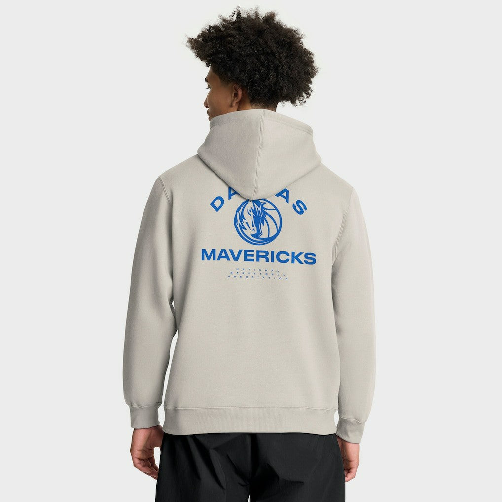 Fanatics Dallas Mavericks Crossover Collection Blocked Shot Premium Pullover Hoodie Off White