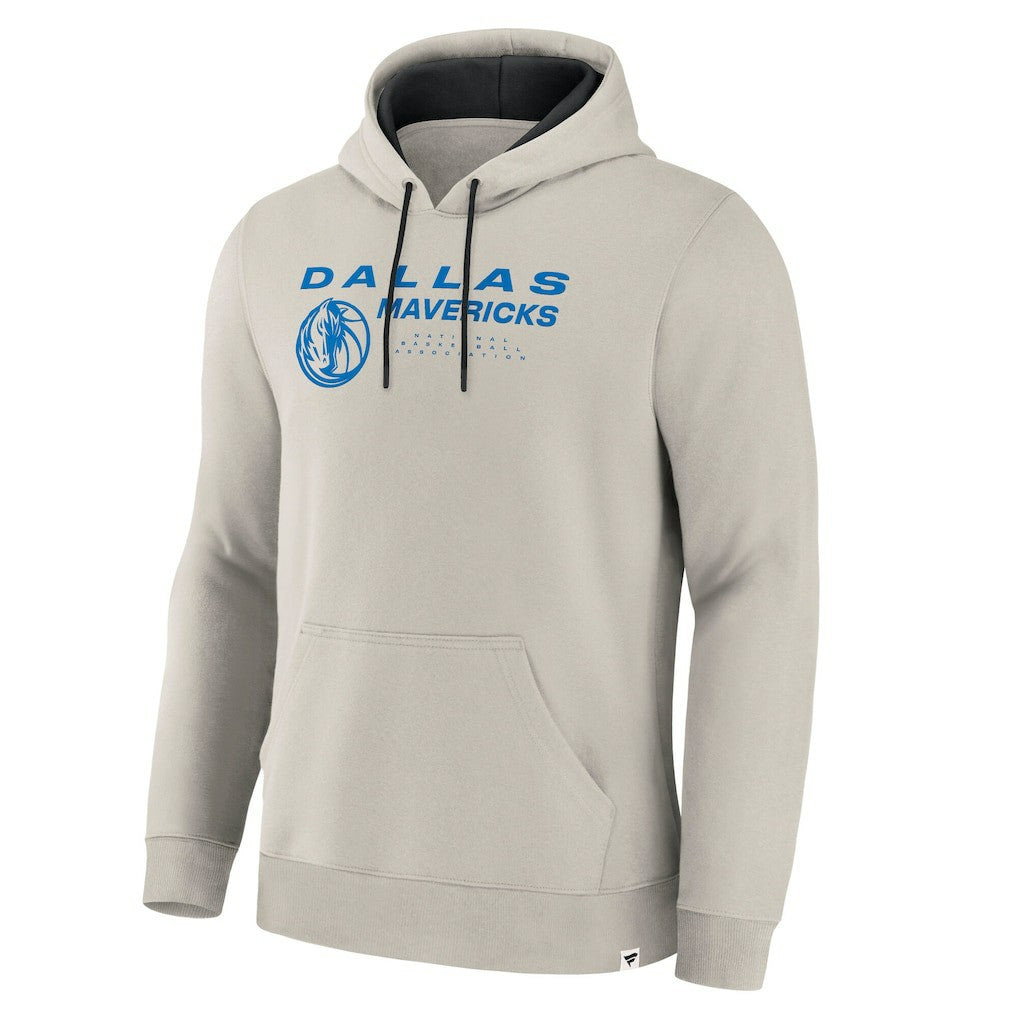 Fanatics Dallas Mavericks Crossover Collection Blocked Shot Premium Pullover Hoodie Off White