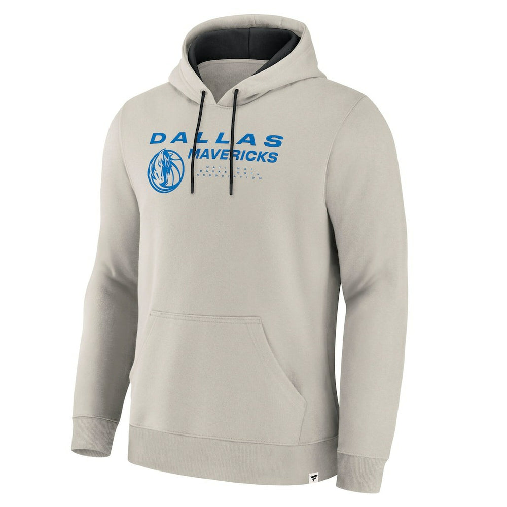 Fanatics Dallas Mavericks Crossover Collection Blocked Shot Premium Pullover Hoodie Off White