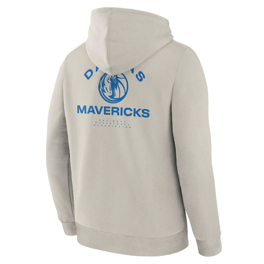 Fanatics Dallas Mavericks Crossover Collection Blocked Shot Premium Pullover Hoodie Off White