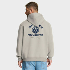 Fanatics Denver Nuggets Crossover Collection Blocked Shot Premium Pullover Hoodie Off White