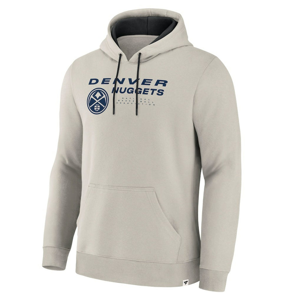 Fanatics Denver Nuggets Crossover Collection Blocked Shot Premium Pullover Hoodie Off White
