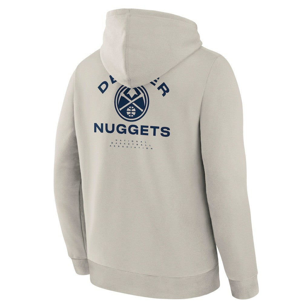 Fanatics Denver Nuggets Crossover Collection Blocked Shot Premium Pullover Hoodie Off White