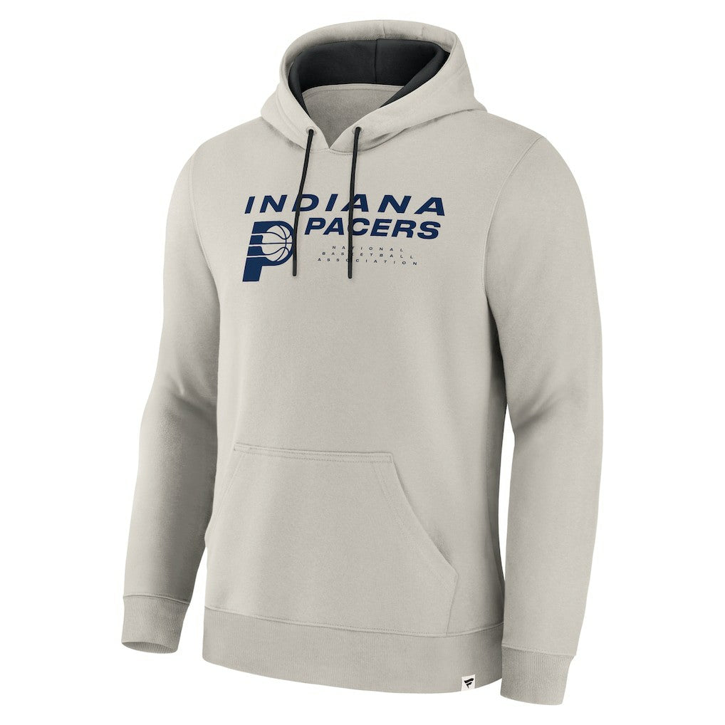 Fanatics Indiana Pacers Crossover Collection Blocked Shot Premium Pullover Hoodie Off White
