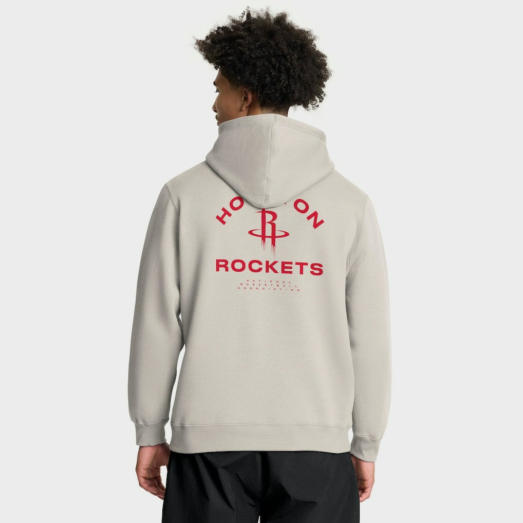 Fanatics Houston Rockets Crossover Collection Blocked Shot Premium Pullover Hoodie Off White