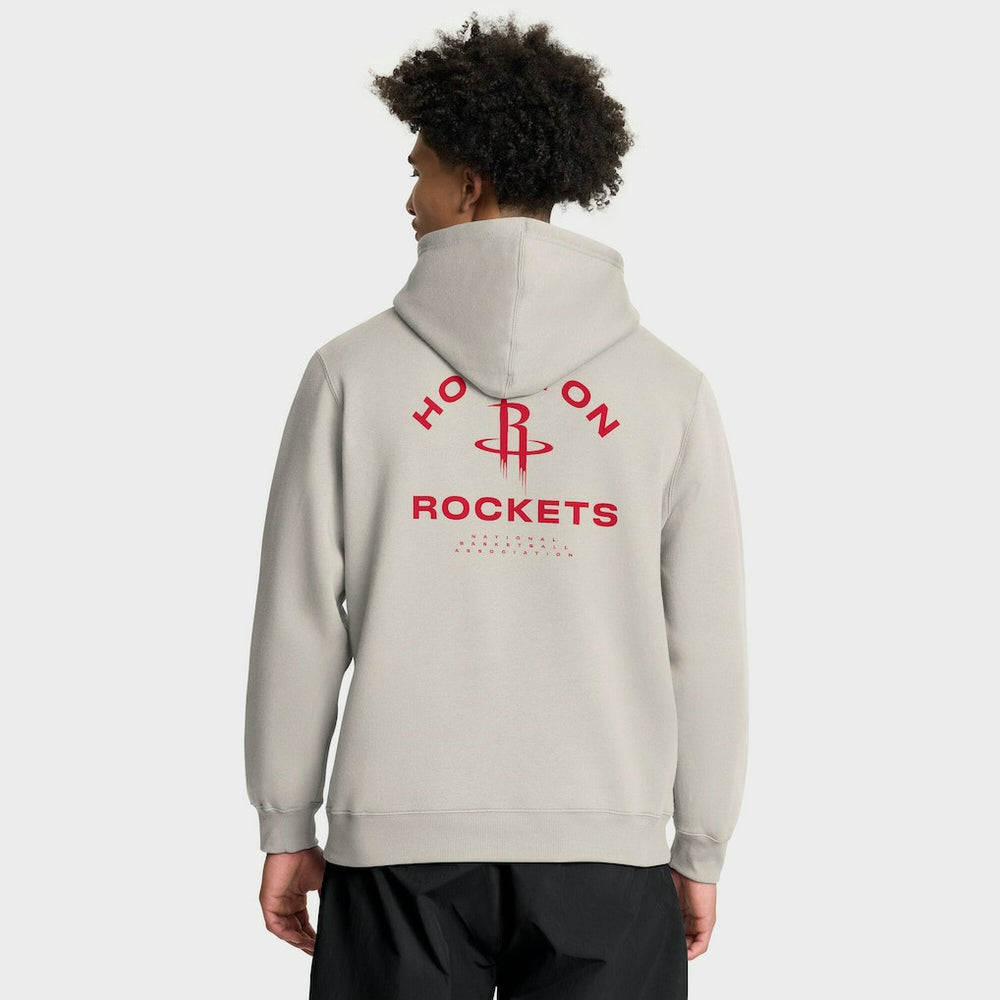 Fanatics Houston Rockets Crossover Collection Blocked Shot Premium Pullover Hoodie Off White