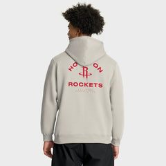Fanatics Houston Rockets Crossover Collection Blocked Shot Premium Pullover Hoodie Off White