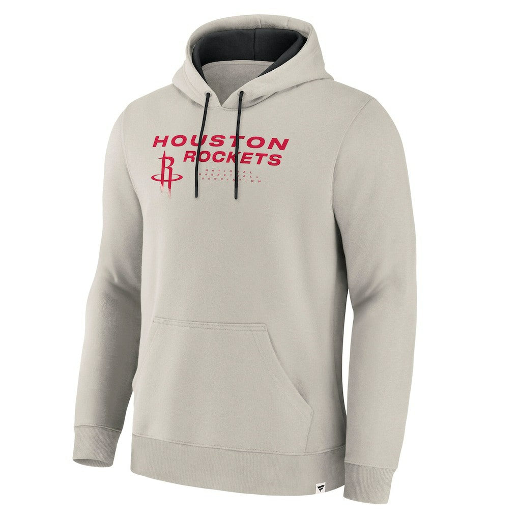 Fanatics Houston Rockets Crossover Collection Blocked Shot Premium Pullover Hoodie Off White
