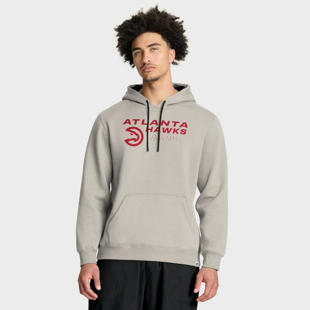 Fanatics Atlanta Hawks Crossover Collection Blocked Shot Premium Pullover Hoodie Off White