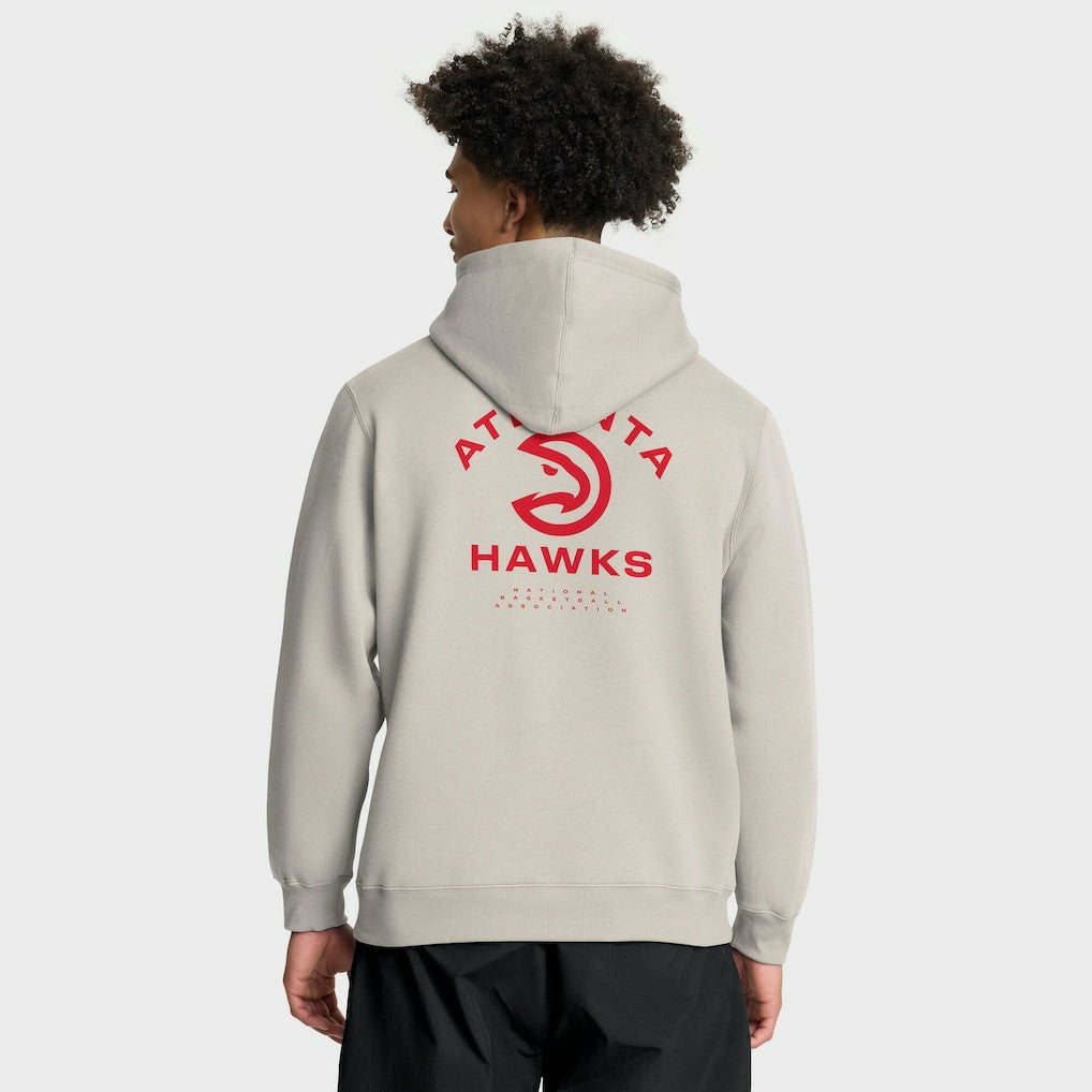 Fanatics Atlanta Hawks Crossover Collection Blocked Shot Premium Pullover Hoodie Off White