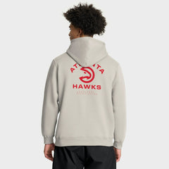Fanatics Atlanta Hawks Crossover Collection Blocked Shot Premium Pullover Hoodie Off White