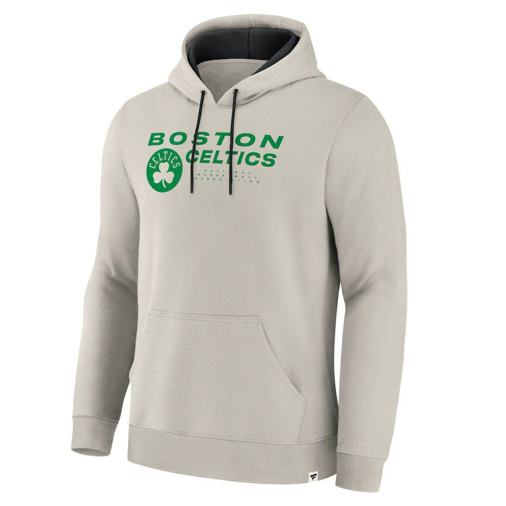 Fanatics Boston Celtics Crossover Collection Blocked Shot Premium Pullover Hoodie Off White