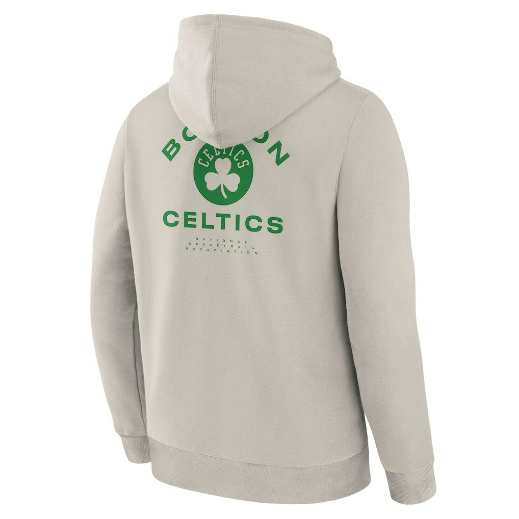 Fanatics Boston Celtics Crossover Collection Blocked Shot Premium Pullover Hoodie Off White
