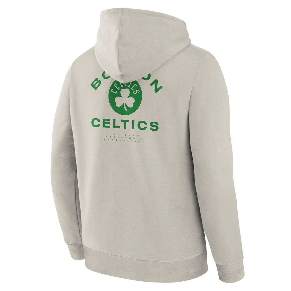 Fanatics Boston Celtics Crossover Collection Blocked Shot Premium Pullover Hoodie Off White