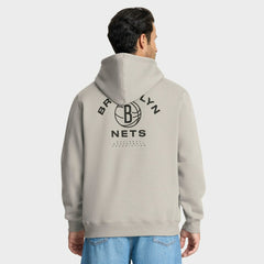 Fanatics Brooklyn Nets Crossover Collection Blocked Shot Premium Pullover Hoodie Off White