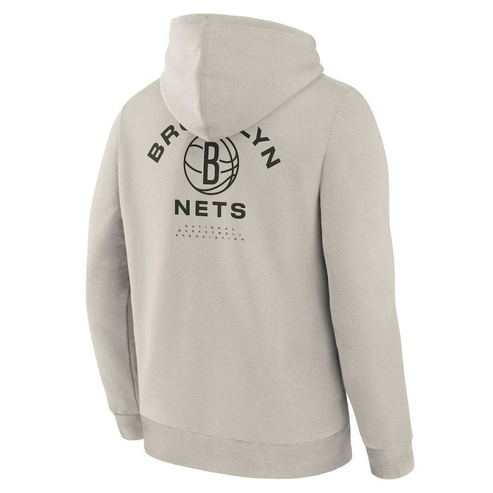Fanatics Brooklyn Nets Crossover Collection Blocked Shot Premium Pullover Hoodie Off White