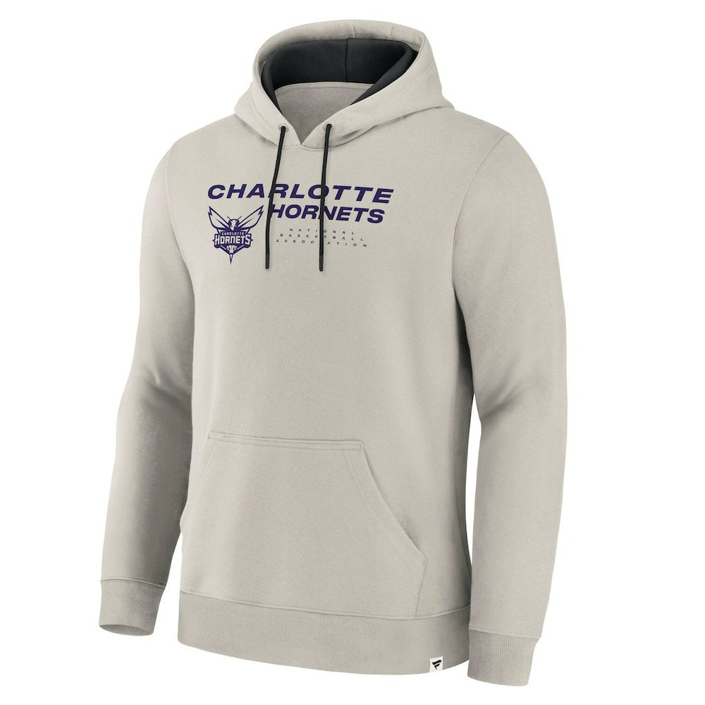 Fanatics Charlotte Hornets Crossover Collection Blocked Shot Premium Pullover Hoodie Off White