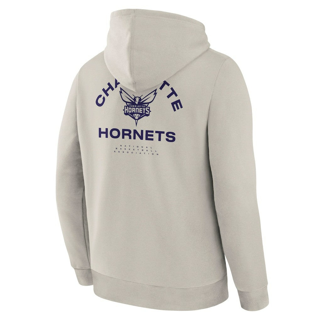 Fanatics Charlotte Hornets Crossover Collection Blocked Shot Premium Pullover Hoodie Off White