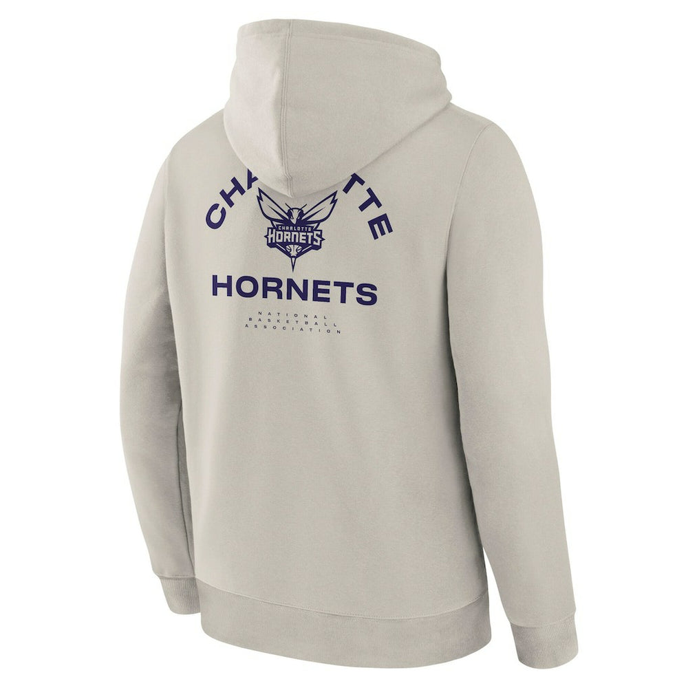 Fanatics Charlotte Hornets Crossover Collection Blocked Shot Premium Pullover Hoodie Off White