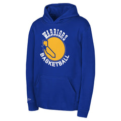 Mitchell & Ness Golden State Warriors Preschool Retro Logo Pullover Hoodie Royal
