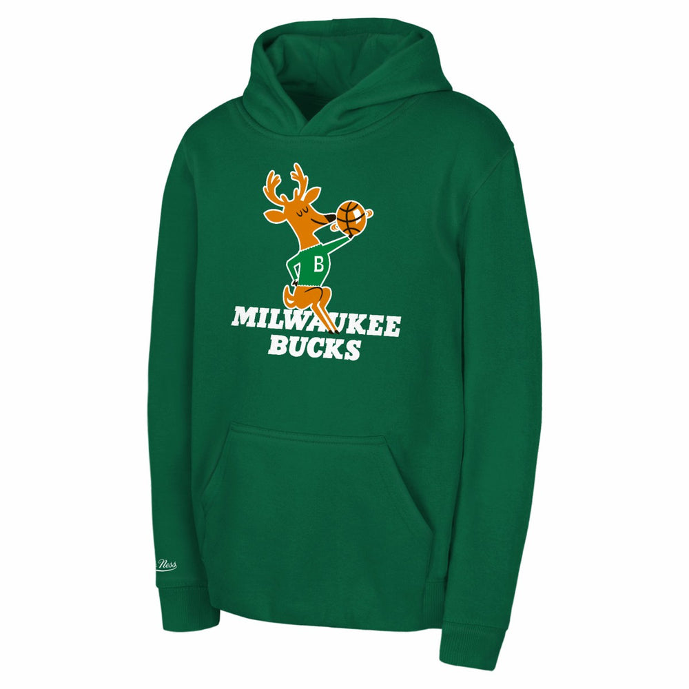 Mitchell & Ness Milwaukee Bucks Preschool Retro Logo Pullover Hoodie Green