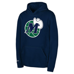 Mitchell & Ness Dallas Mavericks Preschool Retro Logo Pullover Hoodie Navy