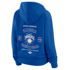 New York Knicks WEAR by Erin Andrews Women's Vintage Full-Zip Raglan Hoodie Royal