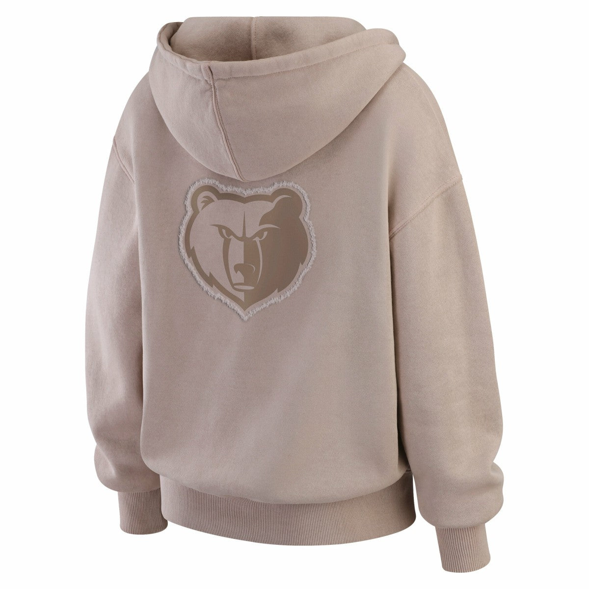 Memphis Grizzlies WEAR by Erin Andrews Women's Washed Pullover Crewdie Tan