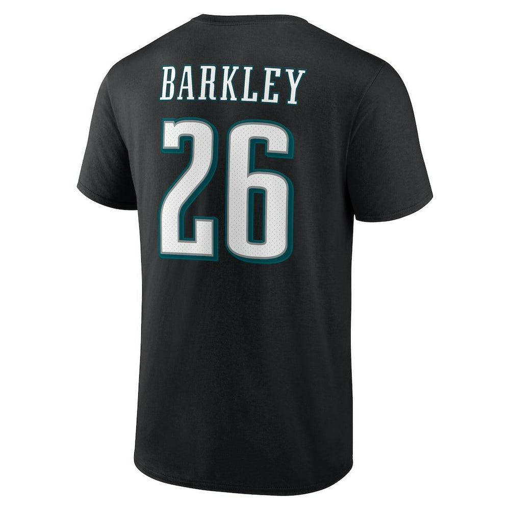 Saquon Barkley Philadelphia Eagles Icon Name & Number - Black - NFL