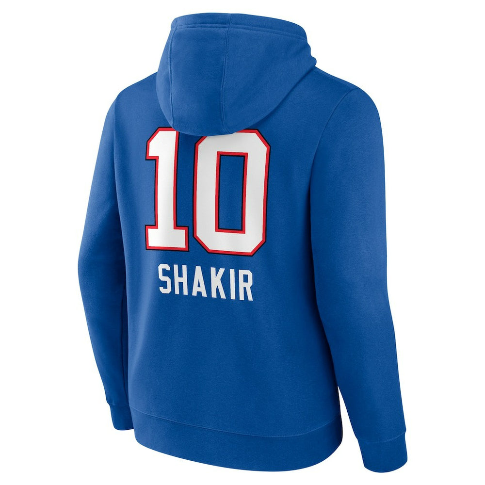Khalil Shakir Buffalo Bills Team Wordmark Name & Number Pullover Hoodie - Royal - NFL