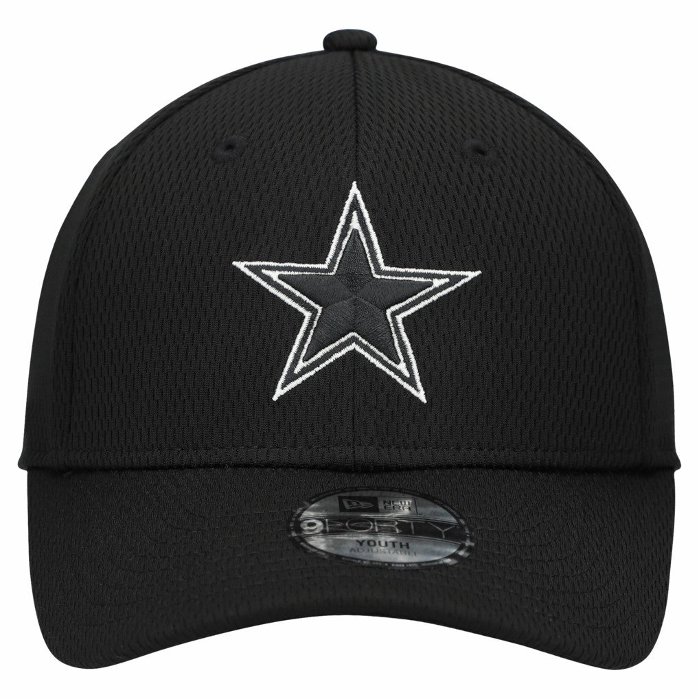 Dallas Cowboys New Era Youth B-Dub 9FORTY Adjustable Hat - Black - NFL