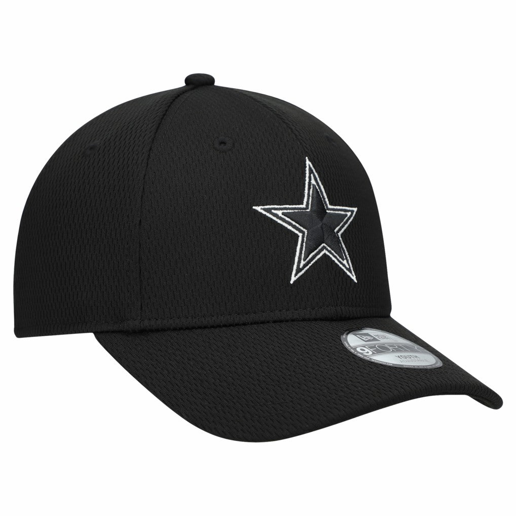 Dallas Cowboys New Era Youth B-Dub 9FORTY Adjustable Hat - Black - NFL