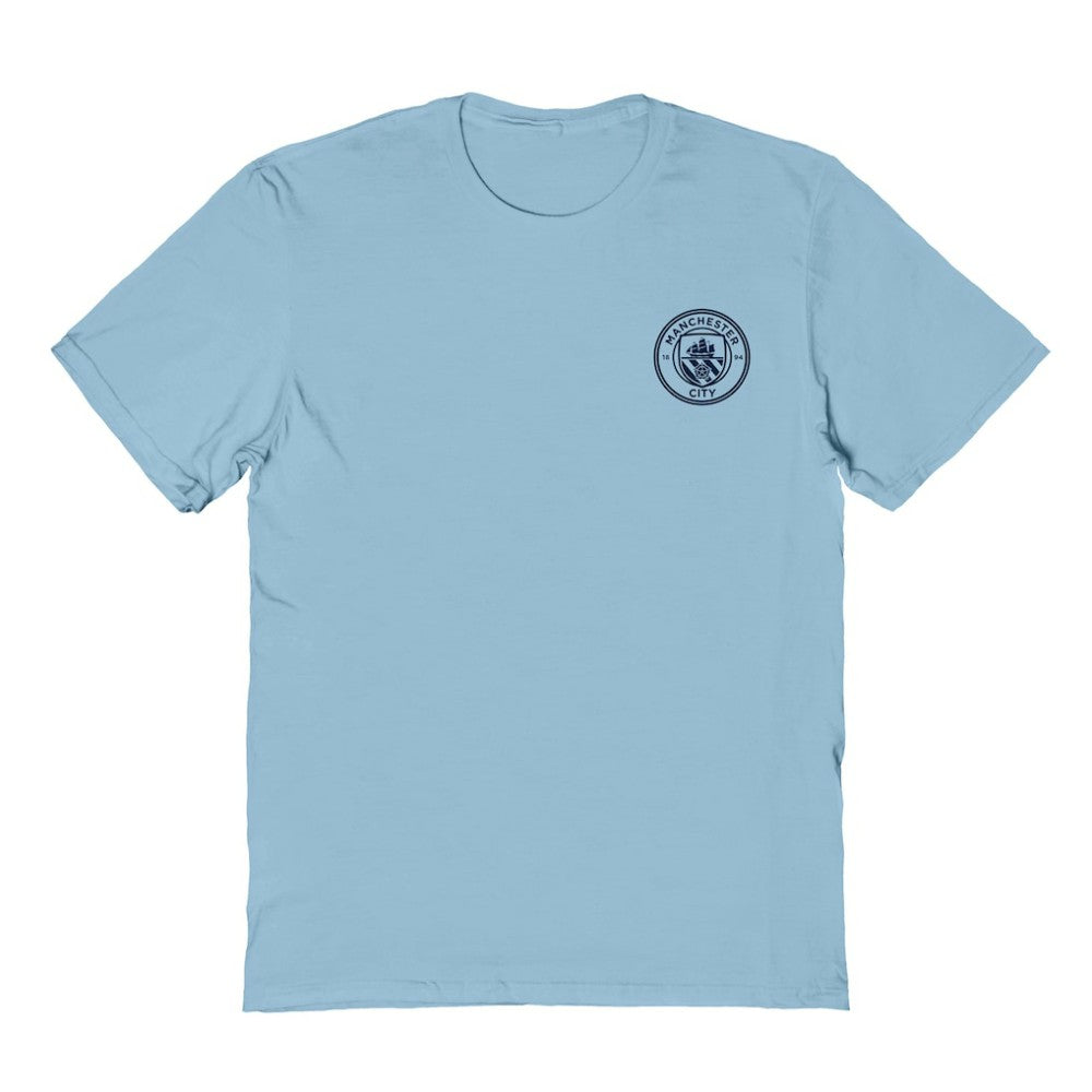 Manchester City Vive La Fete Women's Impressions Artwork T-Shirt Sky Blue